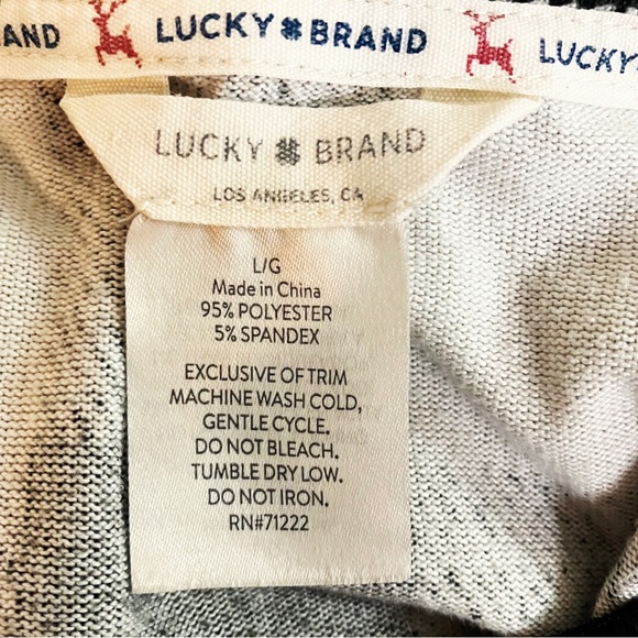 Y2K Boho Loungewear Cozy Sleepwear Lucky Brand Buffalo Plaid PJ Top Pants Large - Picture 9 of 10